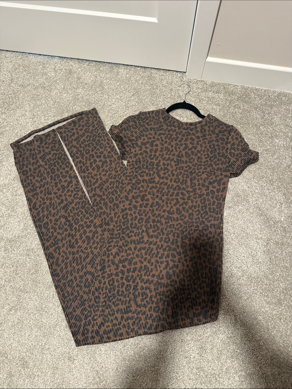 Fashion Nova Brown Leopard maxi dress